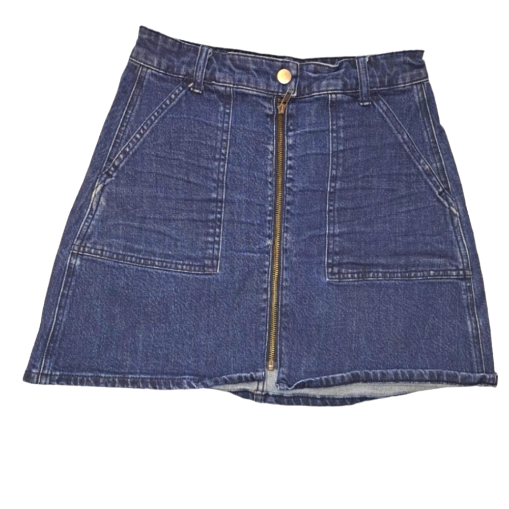 Madewell Denim Zip Up Skirt Size 25